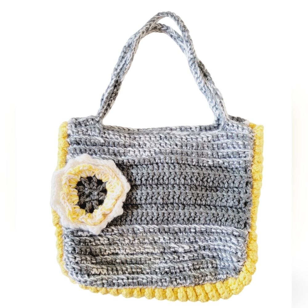 Handmade Crocheted Tote - Picture 2 of 8
